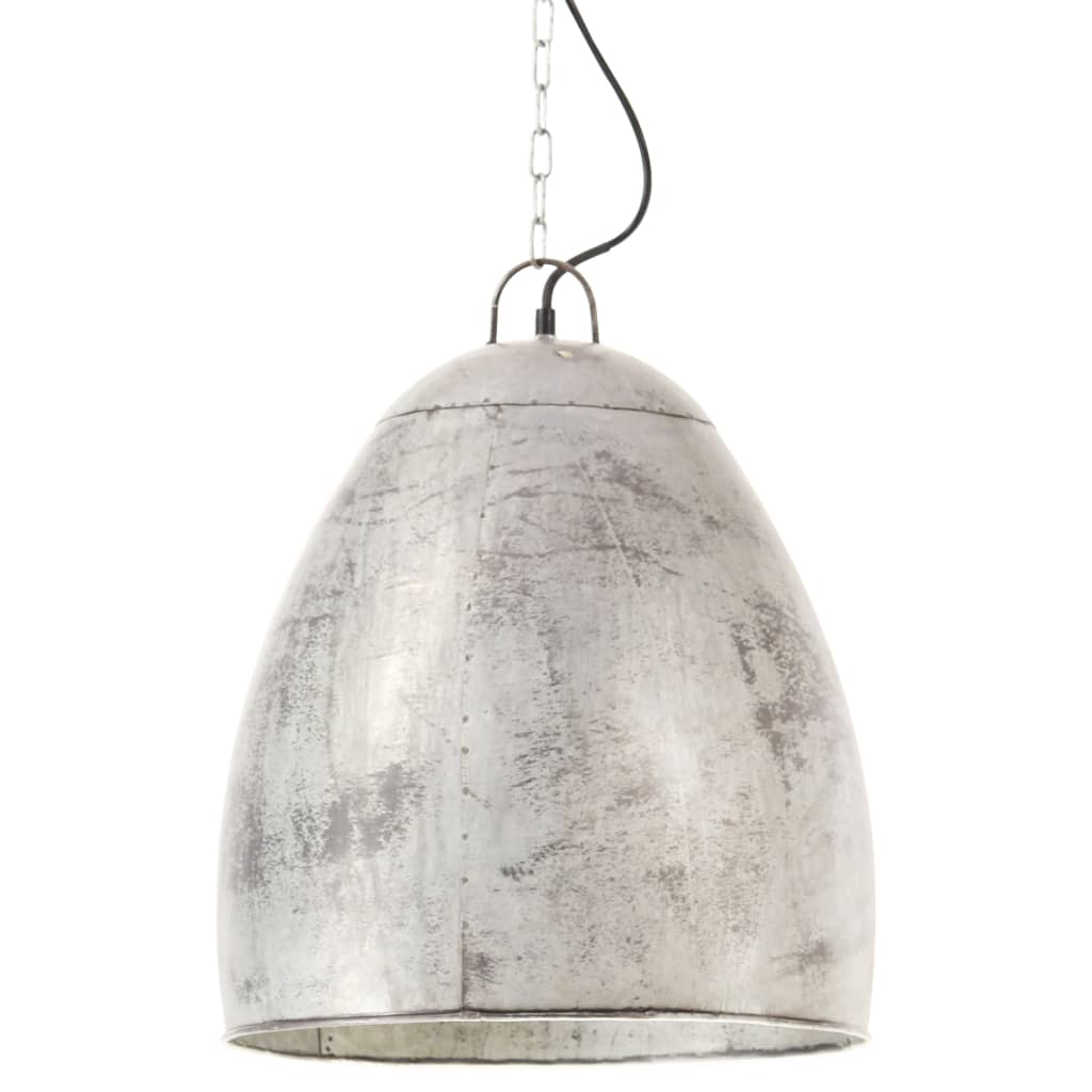 Vidaxl hanging lamp industrial around 25 W E27 42 cm silver colored