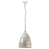 Vidaxl hänkend Lamp industriell ronderëm 25 w e27 32 cm sëlwer faarweg