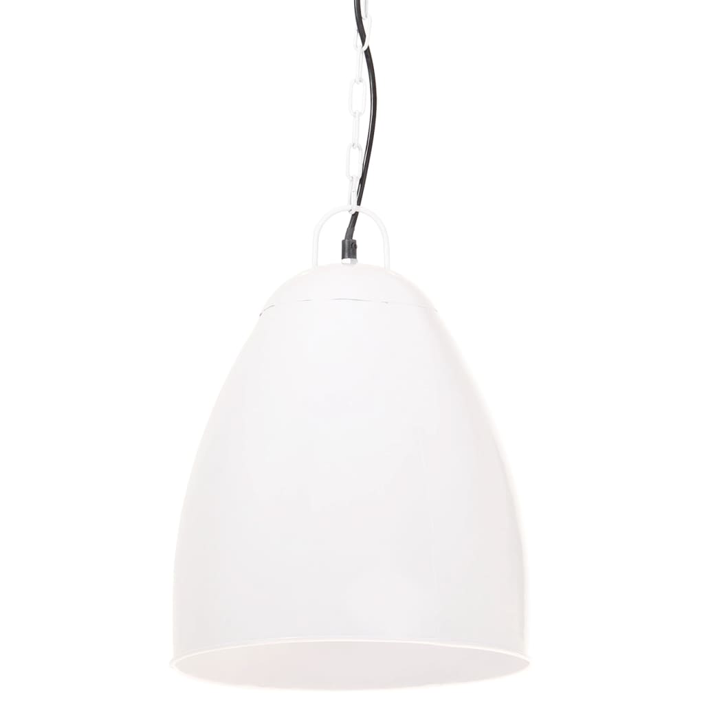 Vidaxl hängande lampa industriell cirka 25 w e27 32 cm vit