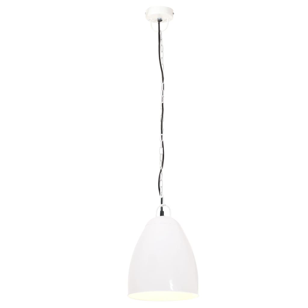 Vidaxl hängande lampa industriell cirka 25 w e27 32 cm vit