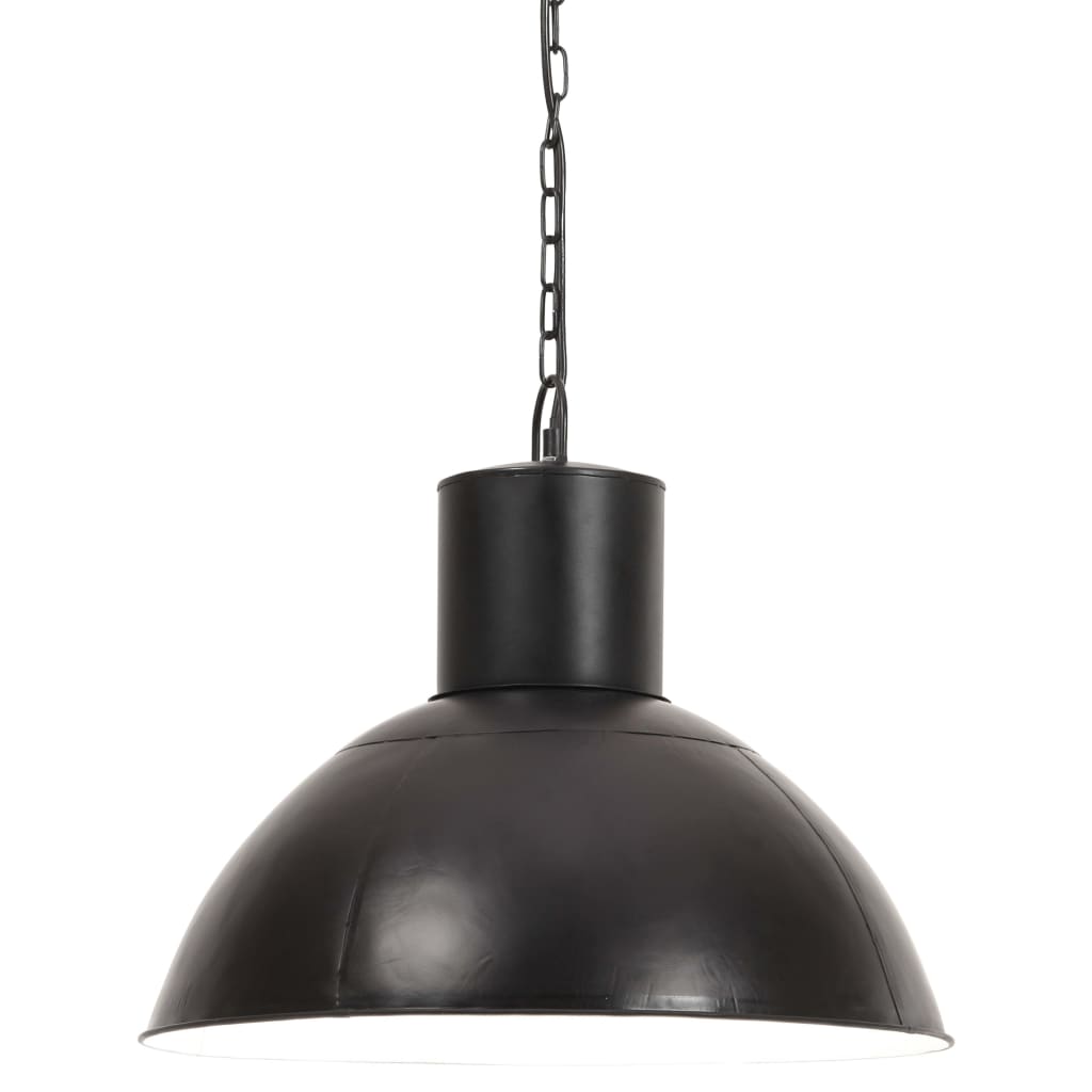 Lampe suspendue vidaxl autour de 25 w e27 48 cm noir