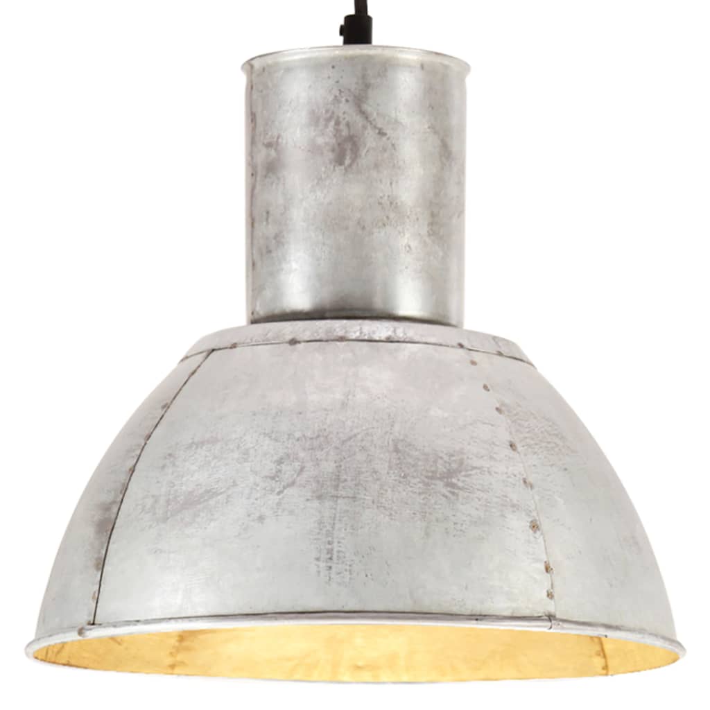 Vidaxl Hanging Lampe um 25 W E27 28,5 cm Silberfarbe