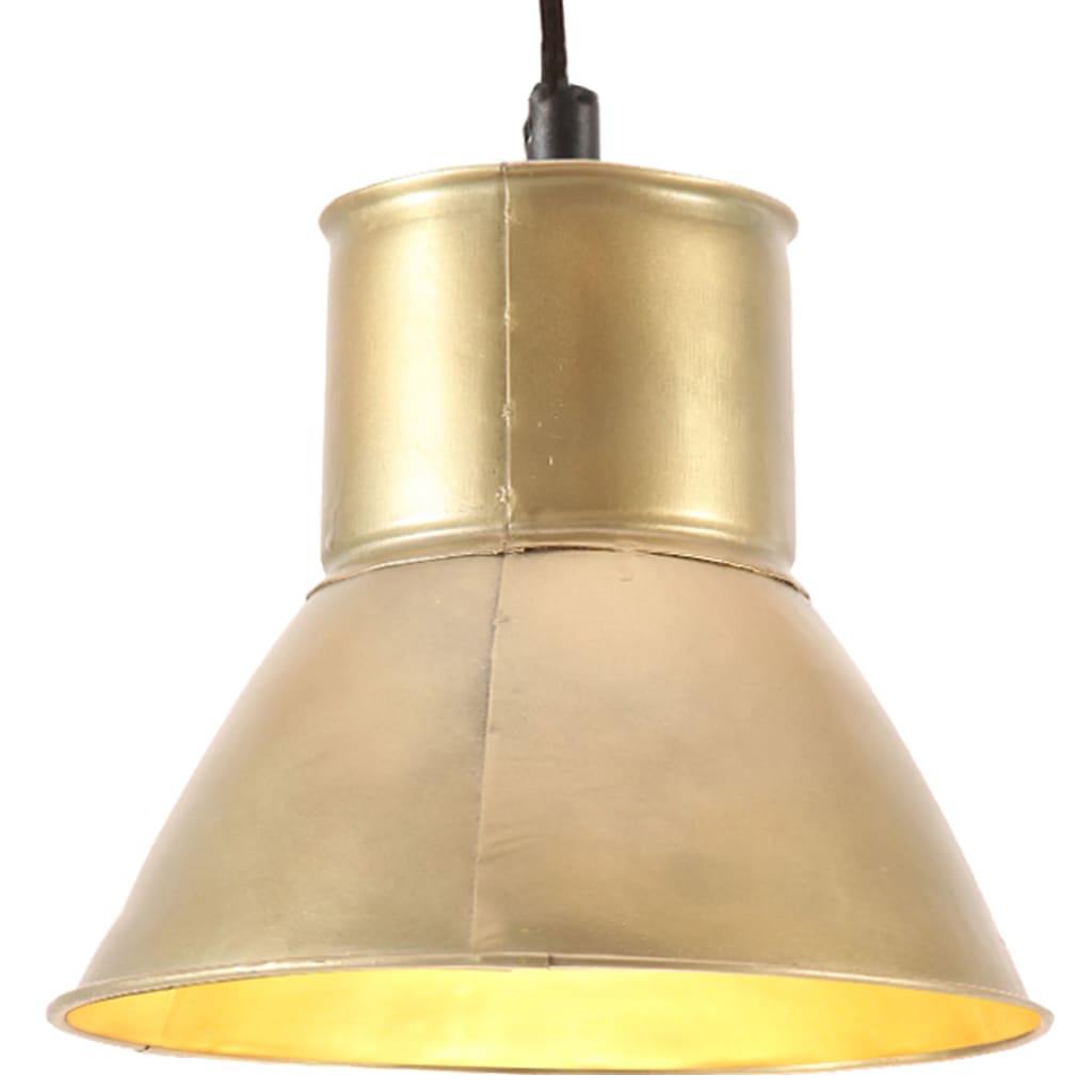 Lámpara colgante de Vidaxl alrededor de 25 W E27 17 cm de latón