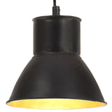 Lampe suspendue vidaxl autour de 25 w e27 17 cm noir
