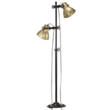 Lampadaire Vidaxl avec 2 abat-jour E27 en fonte en fonte colorée