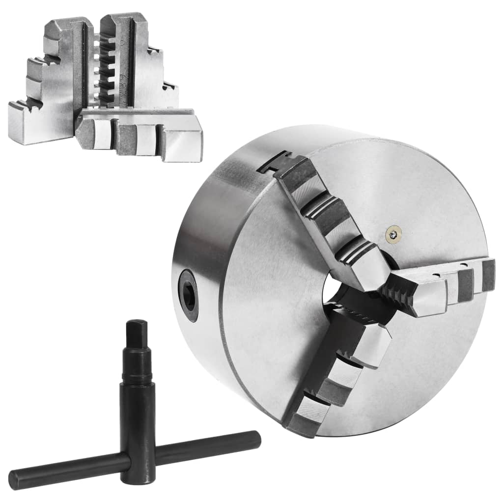 Vidaxl Klauen Platte mat 3 Becken Selbst-selten 160 mm Stahl