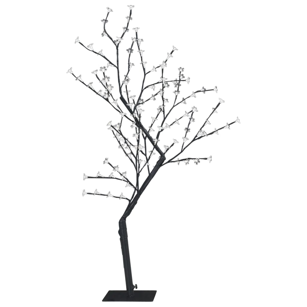 Árvore de Natal de Vidaxl 128 LEDs Blue Cherry Blossom 120 cm