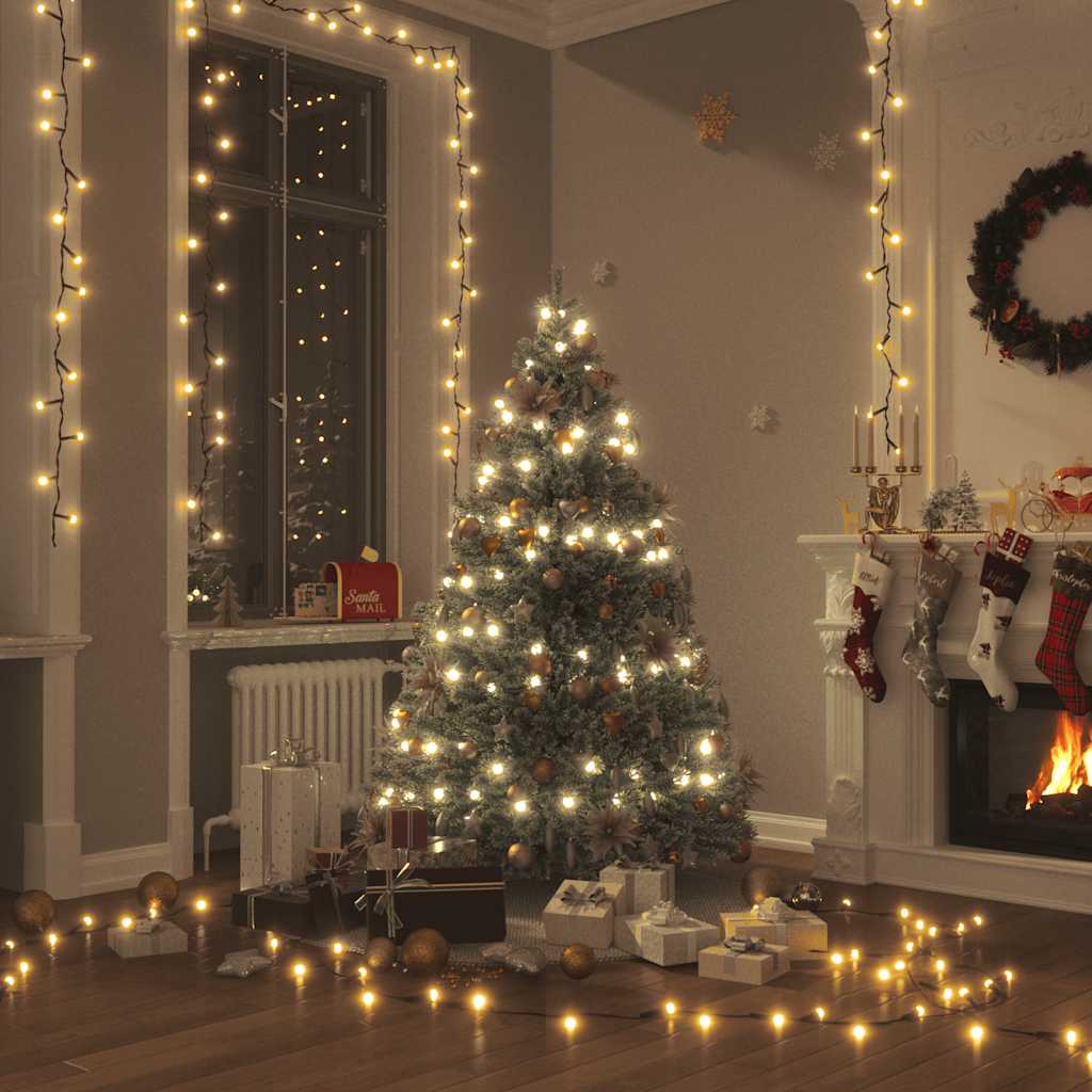 Vidaxl Light Cord 2000 LEDS til indvendigt og udvendigt IP44 200 m varmt hvidt