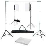 Vidaxl Photo Studio Set With Softbox Lampy a pozadí