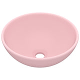 Vidaxl Washbasin Round 32.5x14 cm Matpown en céramique