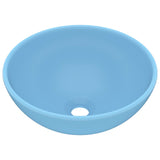 Vidaxl Washbasin Run 32.5x14 cm ceramiczny Matt jasnoniebieski