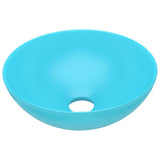 Vidaxl round ceramic washbasin light green