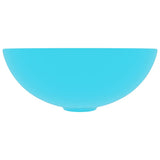 Vidaxl round ceramic washbasin light green