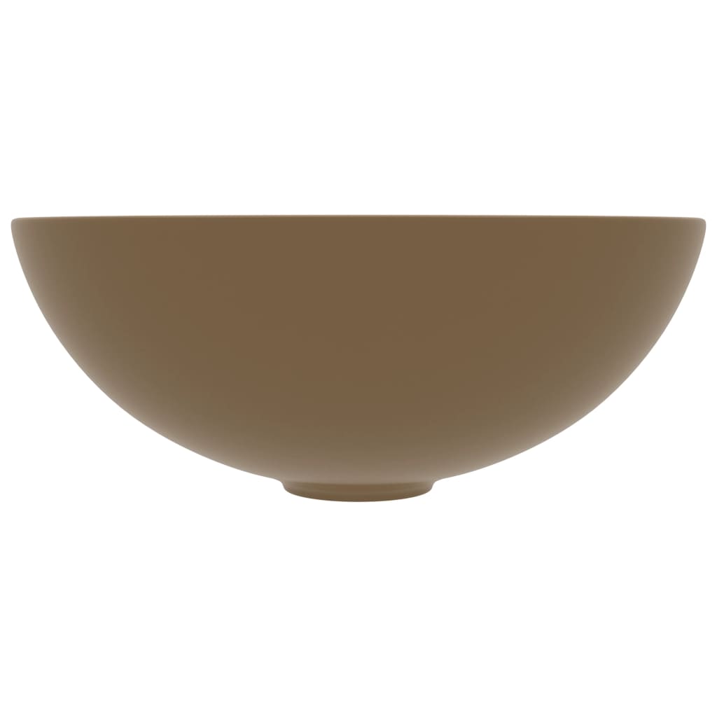 Vidaxl Washbasin Round Céramique Matcream