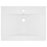 VidaXL Washbasin with tap hole 60x46 cm Ceramic Mat White
