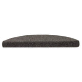 Vidaxl stair mats self -adhesive 15 pieces 56x17x3 cm anthracite hemisphere