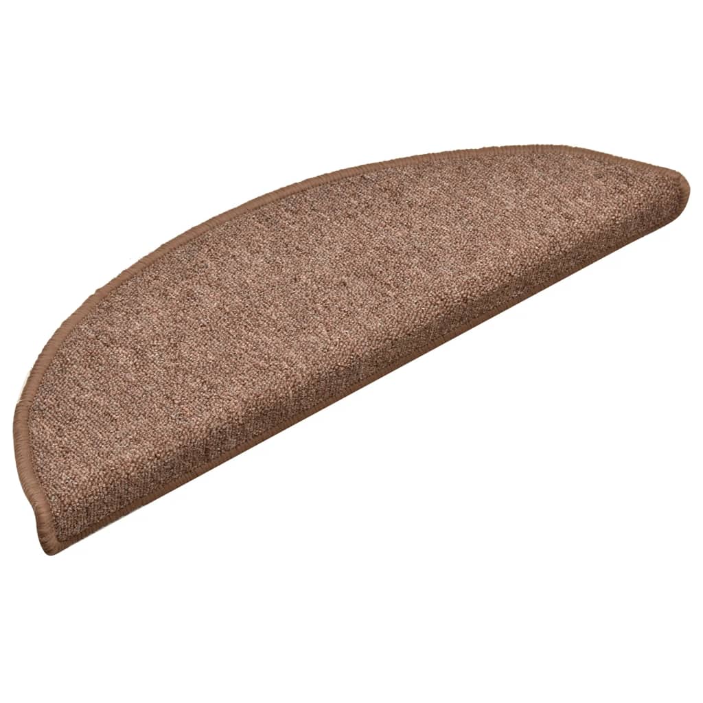 Vidaxl Stair Mats 15 St 56x17x3 cm brun