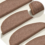 Vidaxl Stair Mats 15 St 56x17x3 cm brun