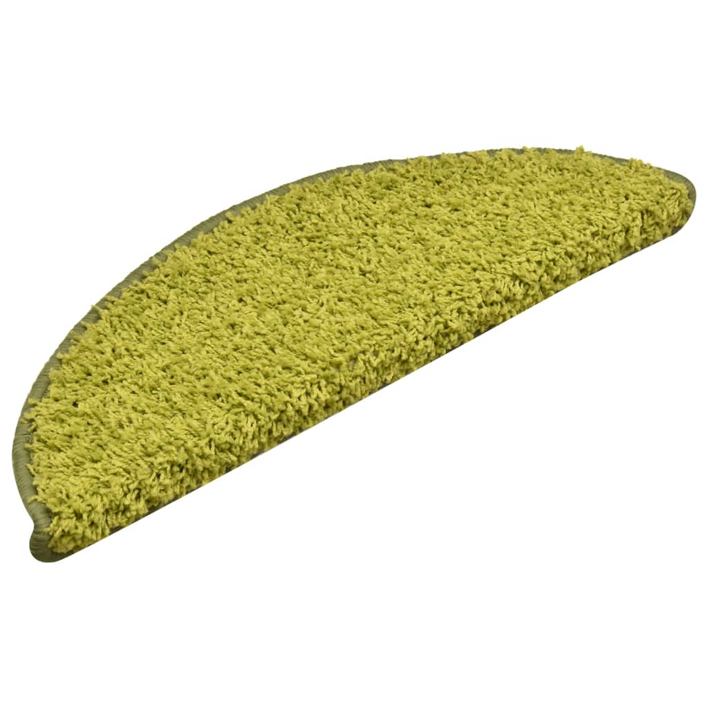 Vidaxl stair mats 15 st 56x17x3 cm green