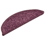 Vidaxl stair mats 15 st 56x17x3 cm dark purple