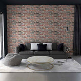 Vidaxl wall panels 10 pcs 3d dark brown and gray brick eps