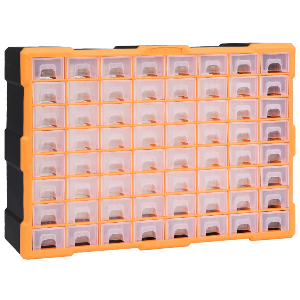 Organizzatore Vidaxl con 64 cassetti 52x16x37,5 cm