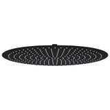 Vidaxl regendouchekop rond 50 cm roestvrij staal zwart