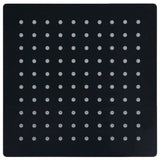 Vidaxl regendouchekop vierkant 20x20 cm roestvrij staal zwart