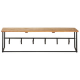 VidaXL coat rack with shelf 100x34x38 cm solid acacia wood