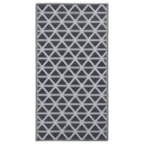 Vidaxl afuera de la alfombra Arakil 120x180 cm pp negro
