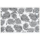 Vidaxl ausserhalb rug arakil 80x150 cm pp wäiss a schwaarz
