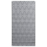 Vidaxl uden for tæppet Arakil 120x180 cm pp hvid og sort