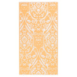 Vidaxl mimo koberec Arakil 120x180 cm pp oranžový a bílý