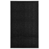 VIDAXL -Türmatte waschbarer 90x150 cm schwarz