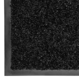 VIDAXL -Türmatte waschbarer 90x150 cm schwarz