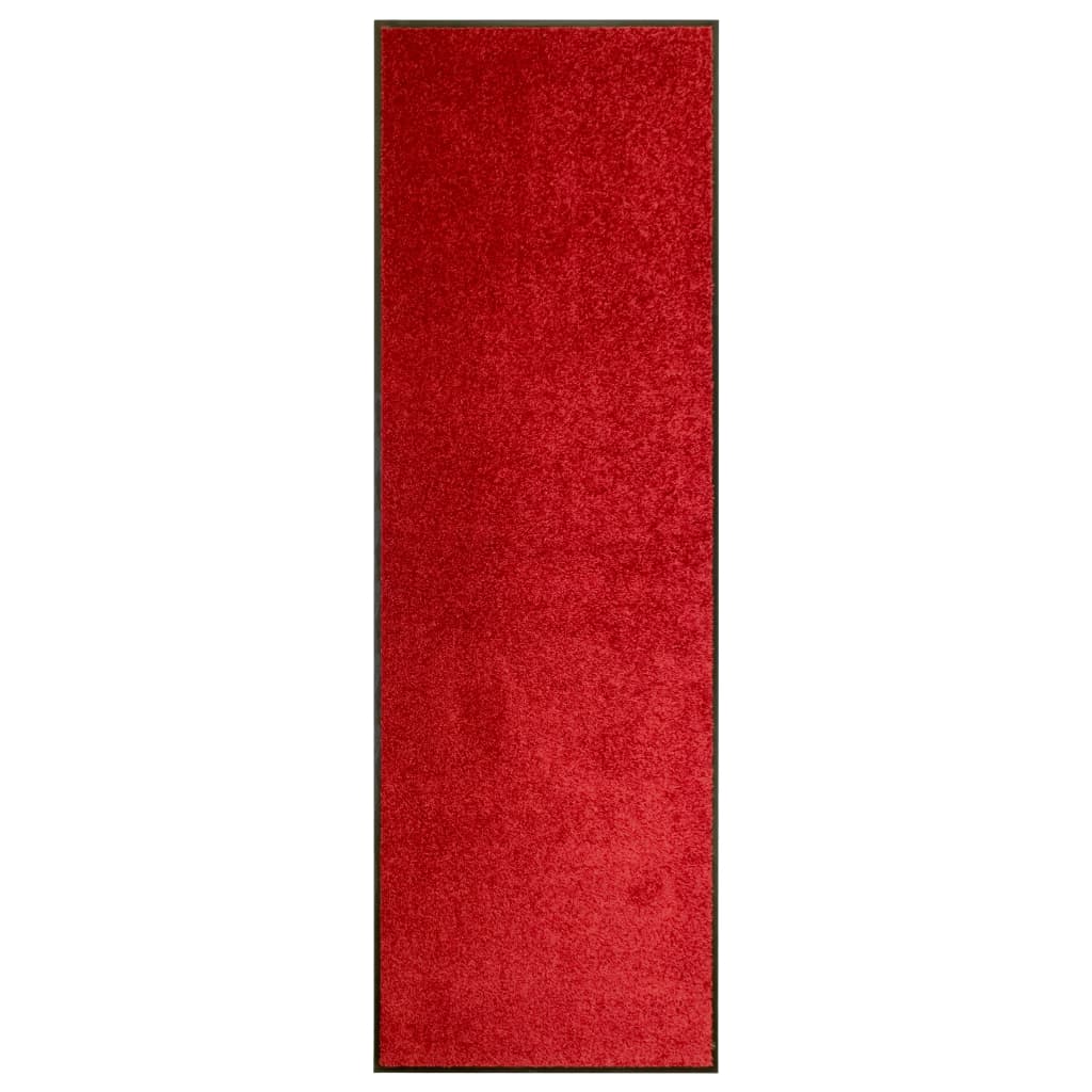 VIDAXL ROORMAT lavabile 60x180 cm rosso