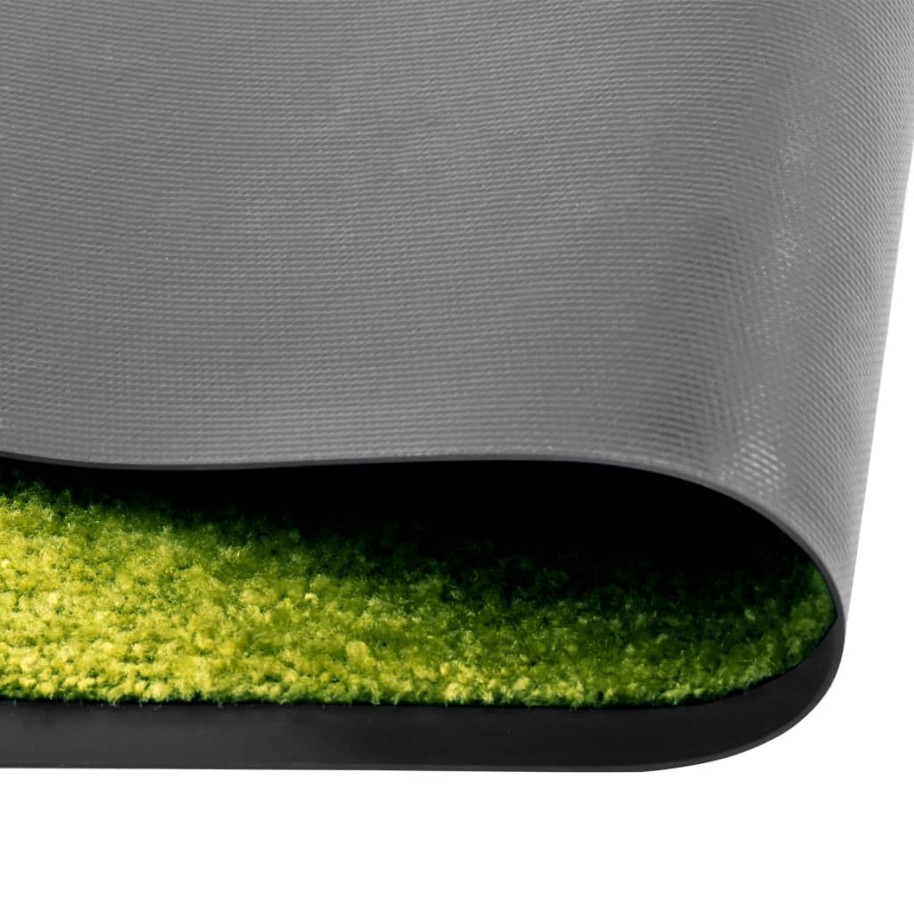 Vidaxl Doormat washable 90x120 cm green