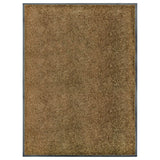 Vidaxl Doormat washable 90x120 cm brown