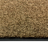 Vidaxl Doormat washable 90x120 cm brown