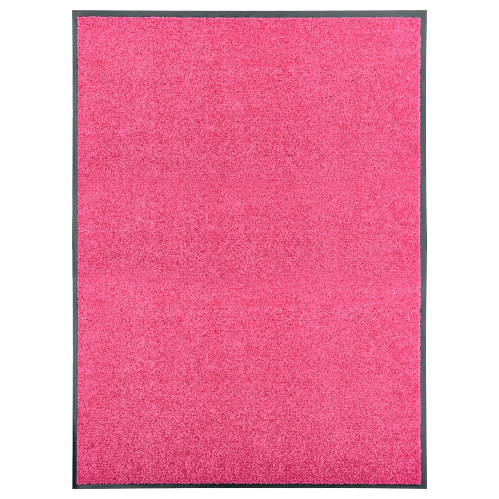 Vidaxl Doormat Washable 90x120 cm Pink