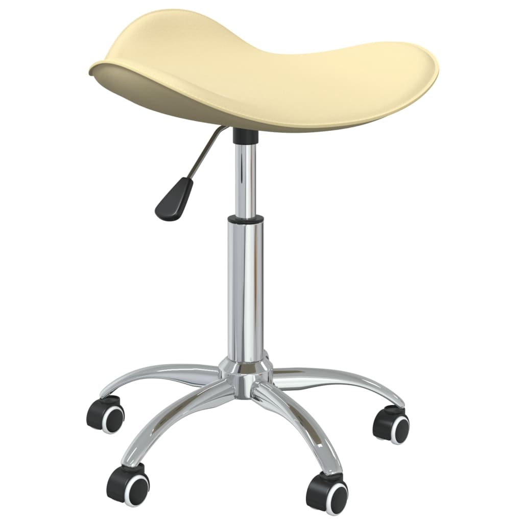 Vidaxl Salon Stool Artificial Leather Cream -Colred
