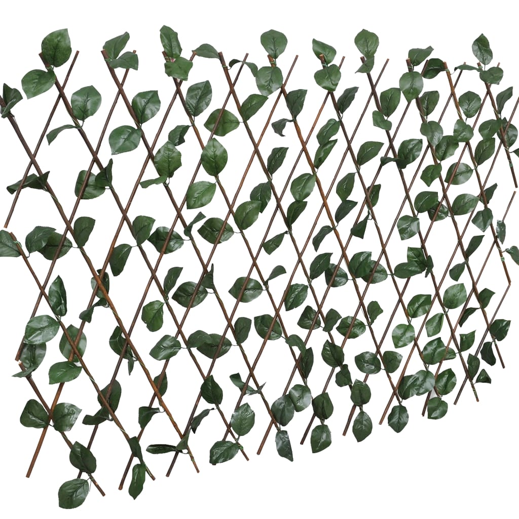VidaXL Garden slat work 5 st with artificial leaves 180x30 cm willow