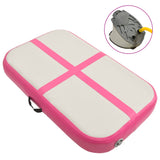 Vidaxl Gimnastična preproga z napihovanjem črpalke 60x100x10 cm PVC Pink