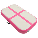 Vidaxl Gimnastična preproga z napihovanjem črpalke 60x100x10 cm PVC Pink