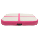 Vidaxl Gimnastična preproga z napihovanjem črpalke 60x100x10 cm PVC Pink