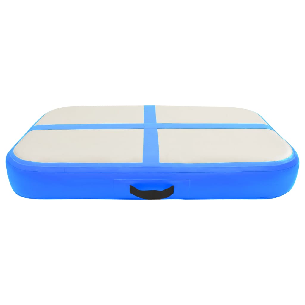 Vidaxl gymnastics mat with pump inflatable 60x100x15 cm PVC blue