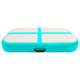 Vidaxl gymnastics mat with pump inflatable 60x100x15 cm PVC green