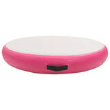 Vidaxl Gimnastična preproga z napihovanjem črpalke 100x100x10 cm PVC Pink