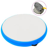 Vidaxl gymnastics mat with pump inflatable 100x100x15 cm PVC blue