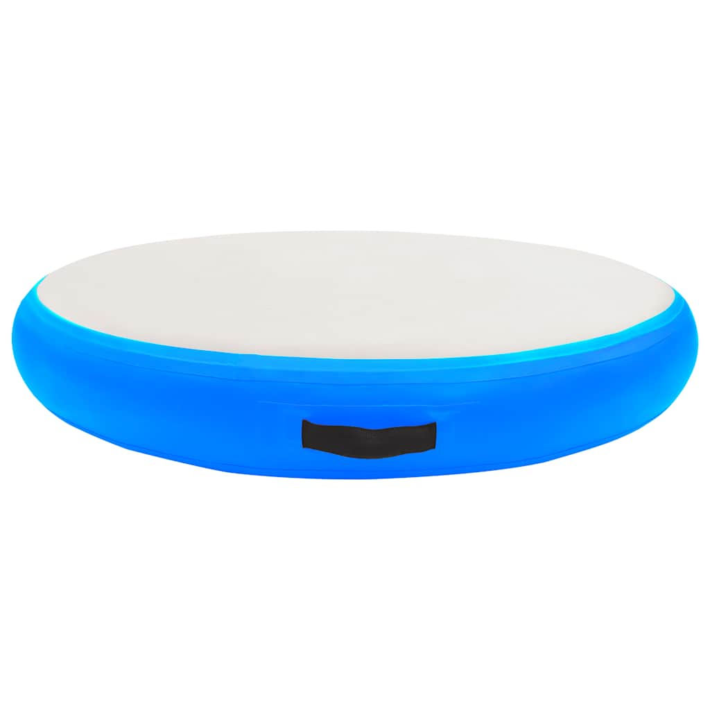 Vidaxl gymnastics mat with pump inflatable 100x100x15 cm PVC blue
